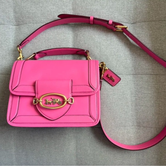 Used Coach Hero Shoulder Bag in Petunia Pink - Picture 2 of 6